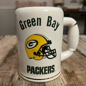 Vintage Green Bay Packers Ceramic Beer Stein Mug
